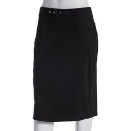 Womens 89th & Madison Novelty Buckle Skirt