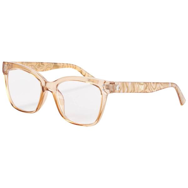 Womens O by Oscar Blush Square Readers Glasses - image 