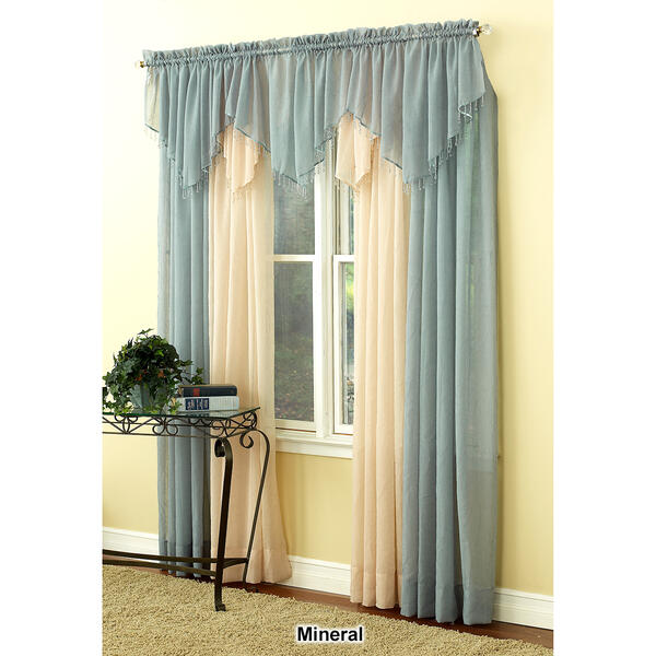 Erica Crushed Voile Ascot Valance- 51x24