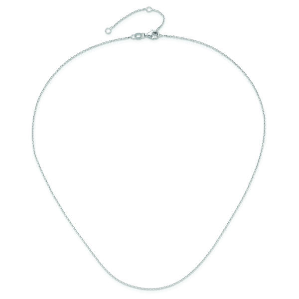 Gold Classics&#8482; 14kt. White Gold Adjustable Chain Necklace