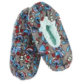 Womens Fuzzy Babba Disney Lilo & Stitch Slipper Socks