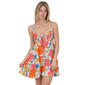 Juniors Angie Far Out Smocked Slip Shift Dress - image 1