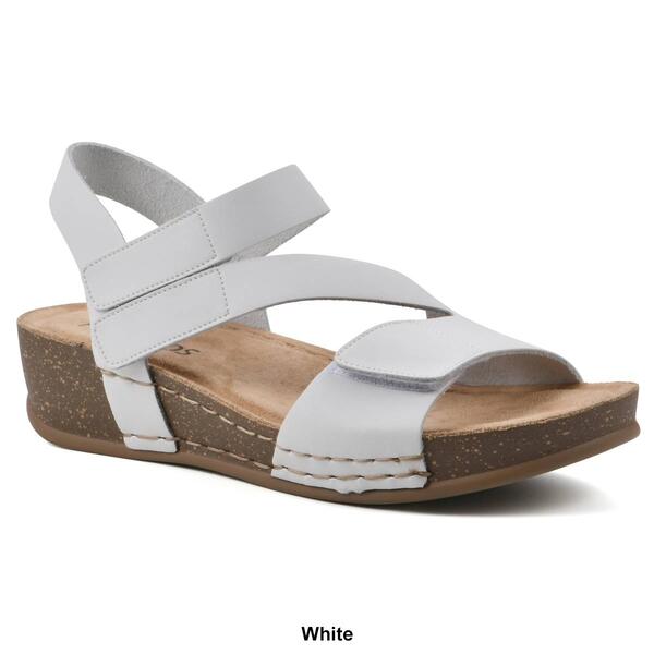 Womens White Mountain Fern Footbeds&#8482; Strappy Sandals