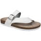Womens White Mountain Carly Slide Footbed Sandals - image 1