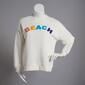 Juniors No Comment Seaside Gal Fleece Lined Sweatshirt - image 1