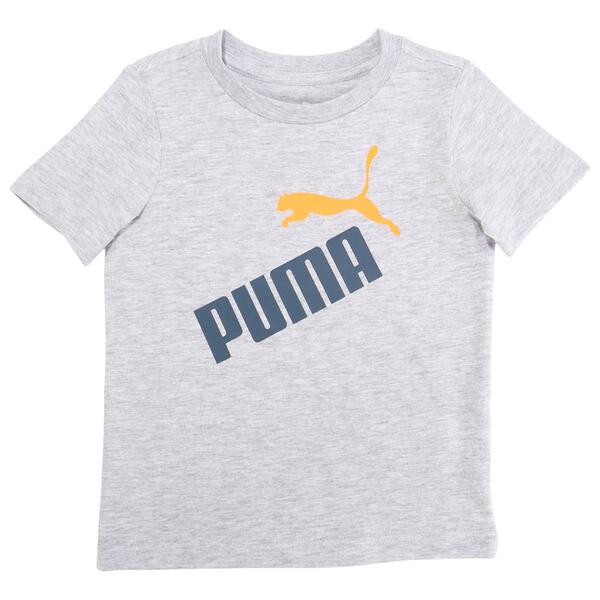 Toddler Boy Puma&#40;R&#41; Short Sleeve Marled Graphic Tee - image 