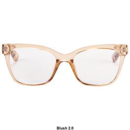 Womens O by Oscar Blush Square Readers Glasses