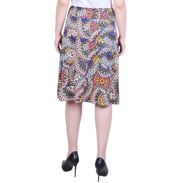 Womens NY Collection Knee Length Floral Skirt