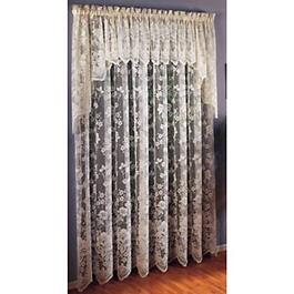 Floral Vine Rod Pocket Curtain Panel