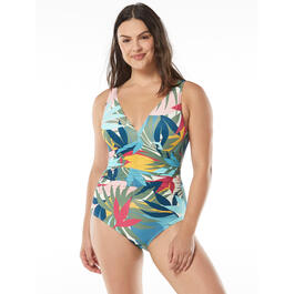 Womens CoCo Reef Solitaire Print One Piece Swimsuit