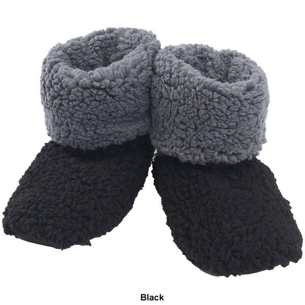 Womens Fuzzy Babba Foldover Boot Slippers