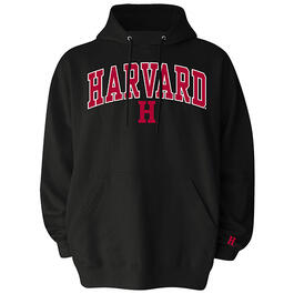 Mens Harvard Mascot One Pullover Fleece Hoodie