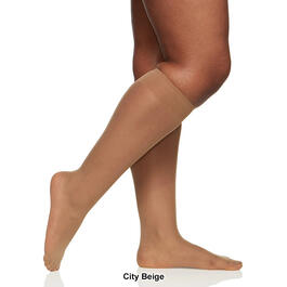 Womens Berkshire All Day Sheer Sandal Foot Knee High Hosiery