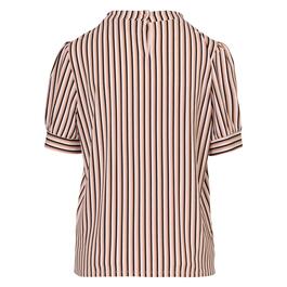 Womens Adrianna Papell Elbow Sleeve Gradient Stripe Blouse