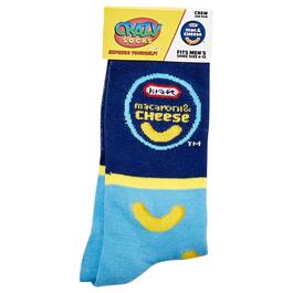 Mens Crazy Socks Kraft Mac & Cheese&#40;tm&#41; Crew Socks