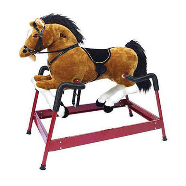 PonyLand Toys Spring Horse - Brown - image 