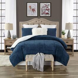 Swift Home Faux Fur and Sherpa Reverse Comforter Set