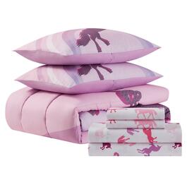 Sweet Home Collection Kids Unicorn Forever 7pc. Bed In A Bag Set