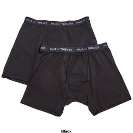 Mens Pair of Thieves 2pk. Super Soft Solid Boxer Briefs
