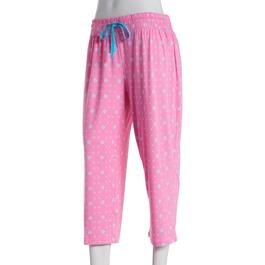Petite Hanes&#40;R&#41; Little Foulard Geo Capri Pajama Pants