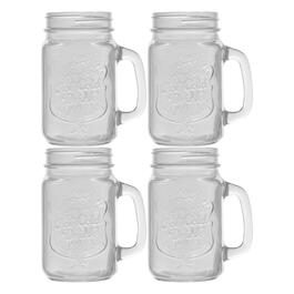 Home Essentials 15.25oz. Ice Cold Clear Glass Mugs - Set of 4