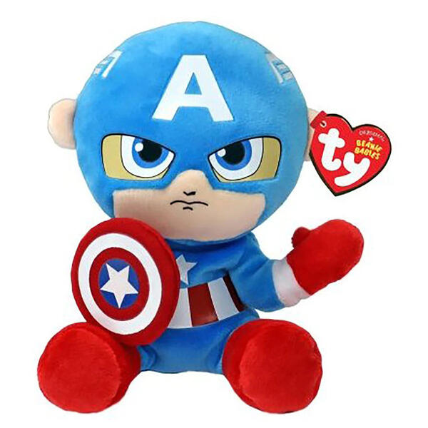 Ty Original Beanie Babies Captain America Plush - image 