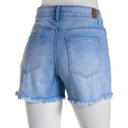 Juniors Gogo Jeans Star-Crossed High Rise Cut Off Denim Shorts