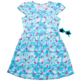 Girls &#40;7-16&#41; Dream Star Short Sleeve Yummy Butterfly Cloud Dress