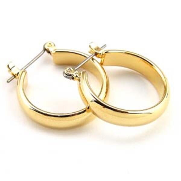 Napier Gold Hoop Earrings - image 