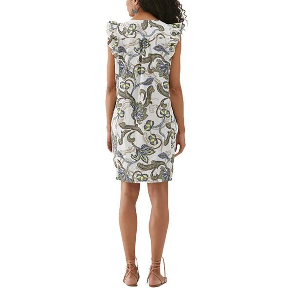 Plus Size Ella Rafaella&#174; Batik Print Pintuck Sleeveless Dress