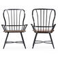 Baxton Studio Longford Vintage Set of 2 Dining Arm Chairs - image 3