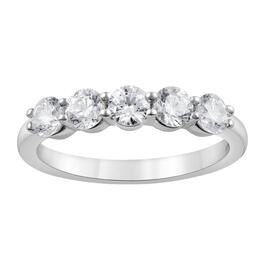 Nova Star&#40;R&#41; White Gold 5 Stone Lab Grown Diamond Anniversary Ring