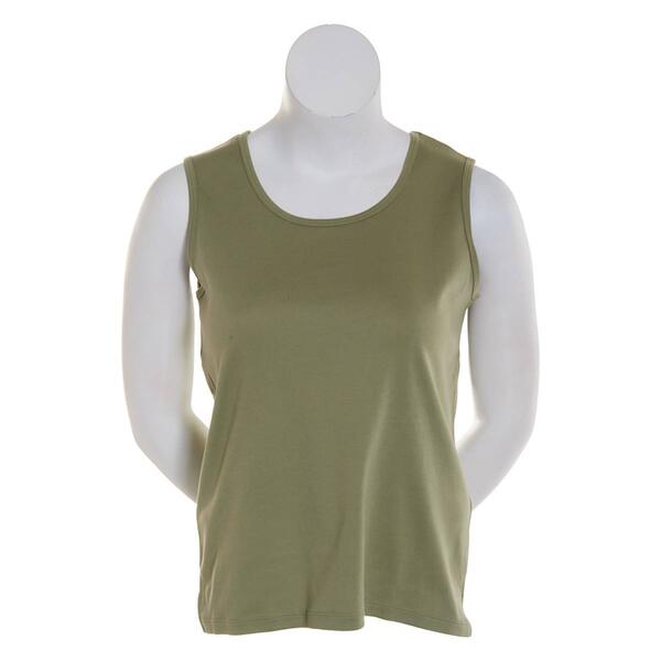 Plus Size Hasting & Smith Basic Solid Tank Top - image 
