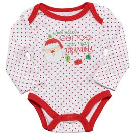 Baby Unisex &#40;3-9M&#41; Baby Essentials Who Needs Santa Bodysuit