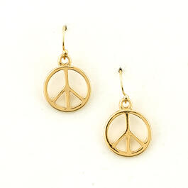 Freedom Nickel Free Peace Dangle Earrings
