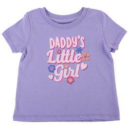 Toddler Girl Tales &amp; Stories Short Sleeve Daddy&#39;&#39;s Little Girl Tee