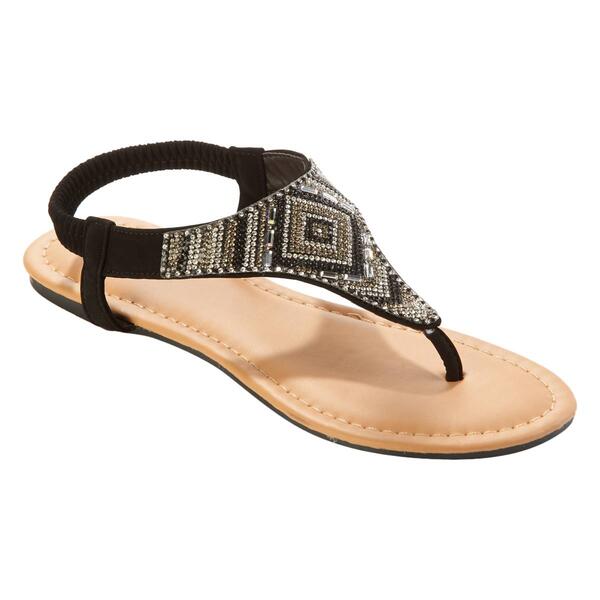 Womens Fifth & Luxe Rhinestone Slingback Sandals - image 