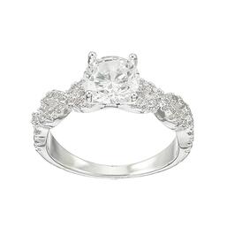 Ashley Cooper&#40;tm&#41; Round Cubic Zirconia Twisted Band Ring