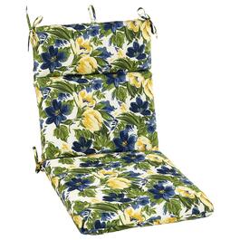 Jordan Manufacturing Floral High Back Chair Cushion - Blue/Yellow
