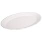 Home Essentials Pure White 14in. Oval Bead Serving Platter - image 1