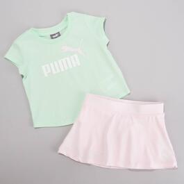 Toddler Girl Puma&#40;R&#41; Jersey Short Sleeve Tee & Skort Set
