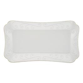 Lenox&#40;R&#41; French Perle White&#40;tm&#41; 13.5in. Hors D'oeuvre Tray