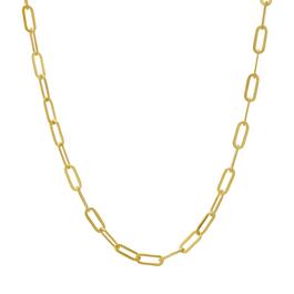 16in. Vermeil Paperclip Chain Necklace