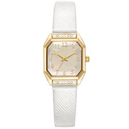 Womens Gold-Tone White Mother of Pearl Dial Watch - 14918G-07-E03