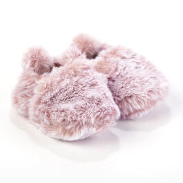 Baby Girl &#40;3-6M&#41; Just One You&#40;R&#41; Furry Bear Ears Slippers