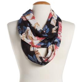 Womens Renshun Bold Floral Infinity Scarf