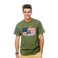 Mens Patriotic Brave & Mighty Short Sleeve Graphic T-Shirt - image 1