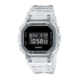 Mens Casio G-Shock Clear Transparent Digital Watch - DW5600SKE-7
