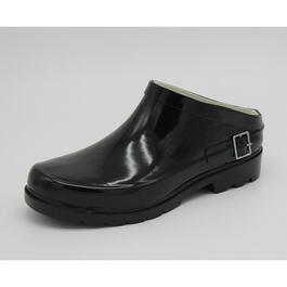 Womens Laila Rowe Shiny Solid Slip On Rain Boots