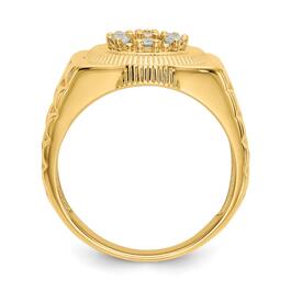 Mens Gentlemen&#8217;s Classics&#8482; 14kt. Gold 1/4ctw. Diamond Circle Ring